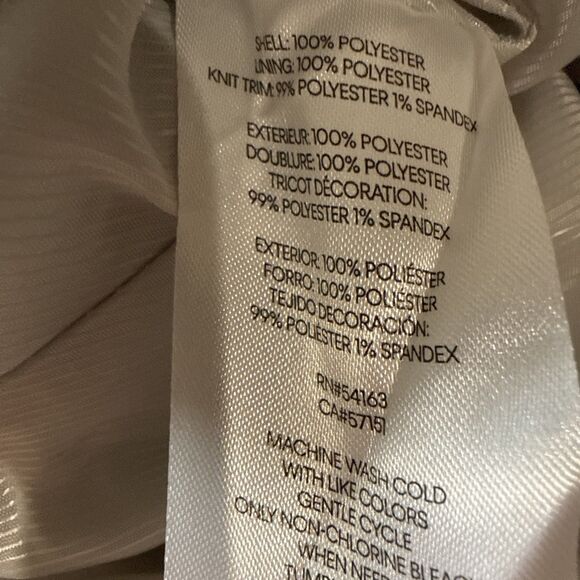 Halston Women's Belted Trench Coat,  Gray Off White Small NWT - Picture 4 of 8